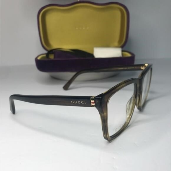 New Authentic GUCCI GG0452O 004 Oversized Eyeglasses - Picture 5 of 12